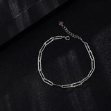 Italian Sterling Silver Glitter Bracelet High Jewelry Gift