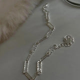 Italian Sterling Silver Glitter Bracelet High Jewelry Gift