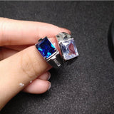 925 Silver Ring with Zircon Gemstone for Wedding Party