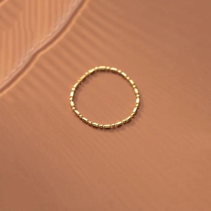 925 Silver Bead Chain Ring Classic Minimalist Jewelry