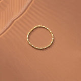 925 Silver Bead Chain Ring Classic Minimalist Jewelry