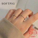 925 Silver Bead Chain Ring Classic Minimalist Jewelry