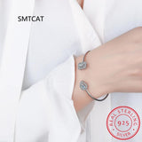 Radiant Cut Moissanite Diamond Water Drop Bangle 925 Sterling Silver