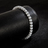 925 Silver Tennis Bracelet 2-4mm Zironia Eternal Wedding Sterling Silver