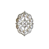 Vintage Silver Pearl Ring for Women