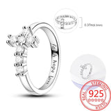 925 Sterling Silver Gem Cross Ring Boutique Jewelry