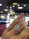18K Diamond Style Women's Ring Natural Gemstone Anillos Bizuteria Bijoux Femme