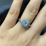 18K Diamond Style Women's Ring Natural Gemstone Anillos Bizuteria Bijoux Femme