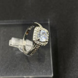 18K Diamond Style Women's Ring Natural Gemstone Anillos Bizuteria Bijoux Femme