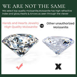 1CT Moissanite Solitaire Diamond Ring 925 Silver Wedding Jewelry