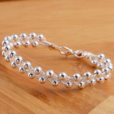925 Sterling Silver Braided Bracelet for Women