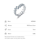 925 Silver Leaf Charm Turquoise Adjustable Finger Ring Vintage Jewelry