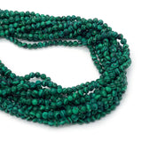 Malachite Faceted Beads 3mm 4mm for DIY Jewelry Making