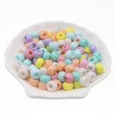 100Pcs 6X9mm Big Hole Acrylic Beads Dreadlock Beads Spacer Loose Beads
