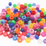 100Pcs 6X9mm Big Hole Acrylic Beads Dreadlock Beads Spacer Loose Beads