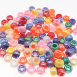 100Pcs 6X9mm Big Hole Acrylic Beads Dreadlock Beads Spacer Loose Beads