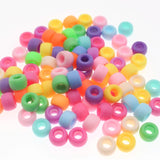 100Pcs 6X9mm Big Hole Acrylic Beads Dreadlock Beads Spacer Loose Beads