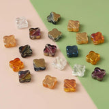 30Pcs 10mm Illusion Glass Petal Beads Charms AB Colour for Jewelry Making
