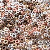 200-600pcs 6mm CCB Spacer Beads Wheel Flat Round Loose Beads Jewelry Making DIY