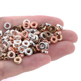 200-600pcs 6mm CCB Spacer Beads Wheel Flat Round Loose Beads Jewelry Making DIY