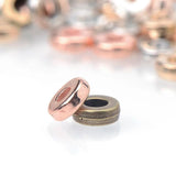 200-600pcs 6mm CCB Spacer Beads Wheel Flat Round Loose Beads Jewelry Making DIY