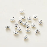 50/100Pcs 3/4/5mm 14K/18K Plated Brass Crimp Bead Covers for Jewelry Making