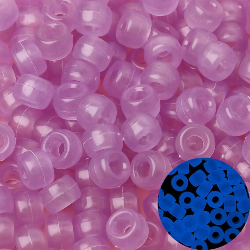 6x9mm Sun Sensitive Glow In The Dark Pony Beads