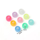 6x9mm Sun Sensitive Glow In The Dark Pony Beads