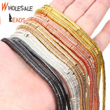 3/4/6mm Hematite Spacer Round Loose Beads DIY Jewelry Making 15''