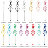 3Pcs Metal KeyChain Bead Lobster Claw Clasp Keyring DIY Bead