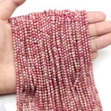 2/3/4mm Natural Fluorite Stone Beads Micro Faceted Spacer Beads