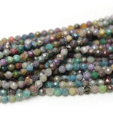 Faceted Indian Agates Gem Tiny Beads 2 3 4mm Loose Stone for DIY Jewelry Making
