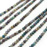 Faceted Indian Agates Gem Tiny Beads 2 3 4mm Loose Stone for DIY Jewelry Making