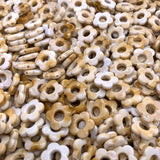 14mm Resin Hollow Out Gradient Dyeing Flowers Beads Earring Accessories