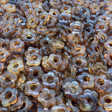 14mm Resin Hollow Out Gradient Dyeing Flowers Beads Earring Accessories