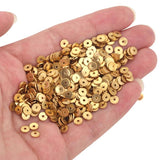 50pcs Gold-plated Steel Spacer Beads Jewelry Making DIY Supplies
