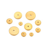 50pcs Gold-plated Steel Spacer Beads Jewelry Making DIY Supplies