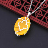 32x32 MM Silver Plated Pendant Bezel Base Inlaid Amber Wax Pine Stone