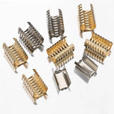 100Pcs Cord String Tube Crimp End Caps Fastener for DIY Jewelry Making