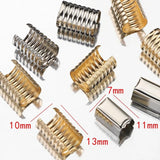 100Pcs Cord String Tube Crimp End Caps Fastener for DIY Jewelry Making