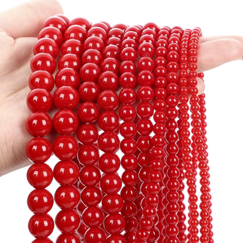 Chalcedony Jades Beads Multicolor Spacer Beads for Jewelry Making