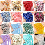 Chalcedony Jades Beads Multicolor Spacer Beads for Jewelry Making