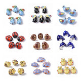 5/10pcs Animal Ceramic Beads Ladybug Porcelain Bead Jewelry Making