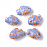 5/10pcs Animal Ceramic Beads Ladybug Porcelain Bead Jewelry Making