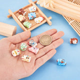 5/10pcs Animal Ceramic Beads Ladybug Porcelain Bead Jewelry Making