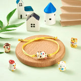 5/10pcs Animal Ceramic Beads Ladybug Porcelain Bead Jewelry Making