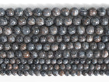 Natural Gray Magnesite Turquoise Beads AAA Gemstone Round Loose Beads 6/8/10/12m