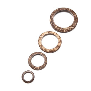 10pcs Coconut Shell Round Button Charm Pendant for DIY Jewelry Making