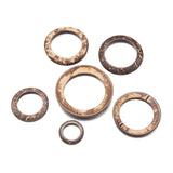 10pcs Coconut Shell Round Button Charm Pendant for DIY Jewelry Making