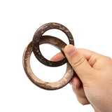 10pcs Coconut Shell Round Button Charm Pendant for DIY Jewelry Making